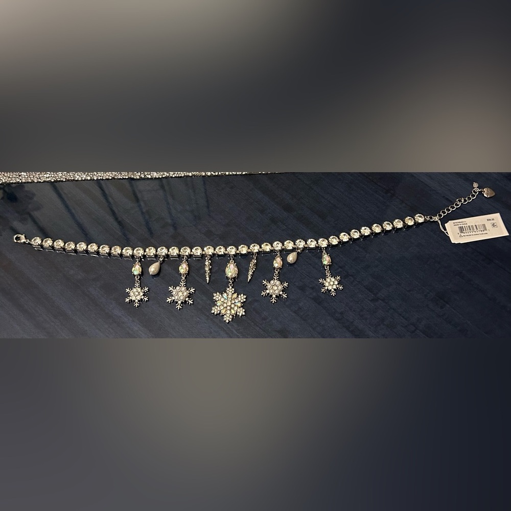 Betsey Johnson
Faux Stone Snowflake Gem Bib Necklace - Picture 5 of 5